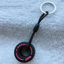 Load image into Gallery viewer, Simulation cartoon small tire key ring pendant