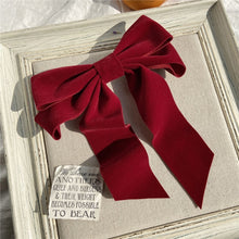 Load image into Gallery viewer, Vintage large velvet bow hairpinir Accessories