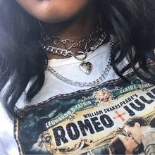 Load image into Gallery viewer, Gold and Silver Heart-shaped Multistage Necklace