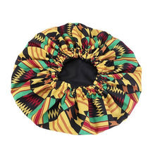 Load image into Gallery viewer, Large printed satin silk nightcap
