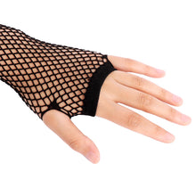 Load image into Gallery viewer, Fashion Neon Fishnet Fingerless Long Gloves