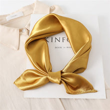 Load image into Gallery viewer, 60 cm satin silk square scarf