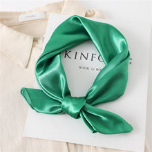 Load image into Gallery viewer, 60 cm satin silk square scarf