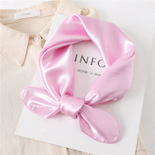 Load image into Gallery viewer, 60 cm satin silk square scarf