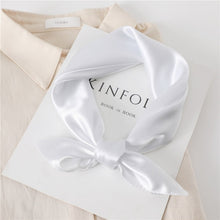 Load image into Gallery viewer, 60 cm satin silk square scarf