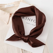Load image into Gallery viewer, 60 cm satin silk square scarf