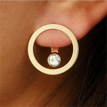 Load image into Gallery viewer, Crystal flower drop earrings