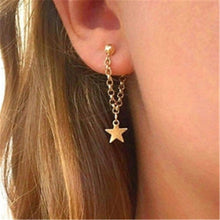 Load image into Gallery viewer, Crystal flower drop earrings