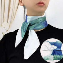 Load image into Gallery viewer, Silk print square scarf