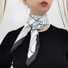 Load image into Gallery viewer, Silk print square scarf