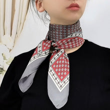 Load image into Gallery viewer, Silk print square scarf