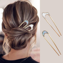 Load image into Gallery viewer, Simple and Colorful U-shaped Hairpin