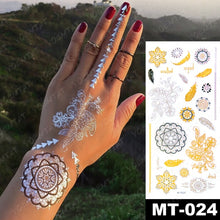 Load image into Gallery viewer, Mandala Flower Body Art Fake Tattoo