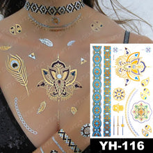 Load image into Gallery viewer, Mandala Flower Body Art Fake Tattoo