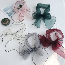 Load image into Gallery viewer, Elegant transparent organza scarf