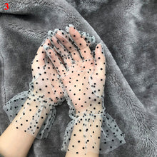 Load image into Gallery viewer, Lace full finger tulle gloves
