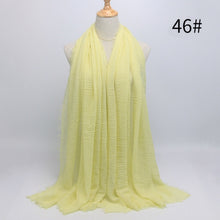 Load image into Gallery viewer, Muslim ruffled headscarf solid color