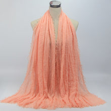 Load image into Gallery viewer, Muslim ruffled headscarf solid color