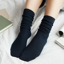 Загрузить изображение в средство просмотра галереи, High socks solid color cotton stockings
