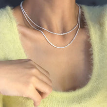 Load image into Gallery viewer, Sterling silver shiny clavicle chain