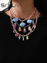 Load image into Gallery viewer, Punk Pendant Necklace Set