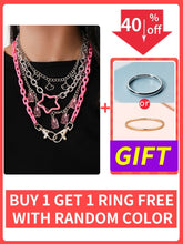 Load image into Gallery viewer, Punk Pendant Necklace Set
