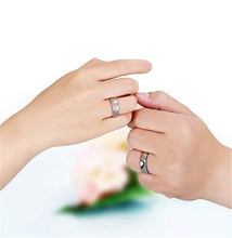 Load image into Gallery viewer, Heart-shaped couple ring no