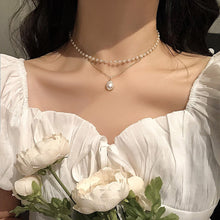 Load image into Gallery viewer, Pearl Double Necklace