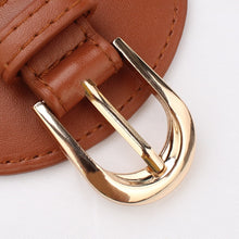 Загрузить изображение в средство просмотра галереи, Elastic retro buckle cowhide wide pin buckle belt