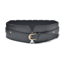 Загрузить изображение в средство просмотра галереи, Elastic retro buckle cowhide wide pin buckle belt