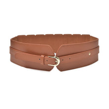 Загрузить изображение в средство просмотра галереи, Elastic retro buckle cowhide wide pin buckle belt