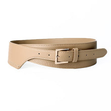 Загрузить изображение в средство просмотра галереи, Elastic retro buckle cowhide wide pin buckle belt