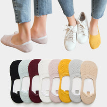 Загрузить изображение в средство просмотра галереи, 5 pairs of cotton silicone non-slip slippers socks