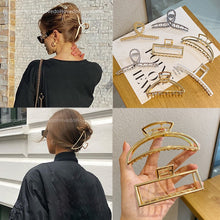 Load image into Gallery viewer, Geometric metal hairpin