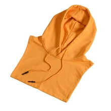 Load image into Gallery viewer, Detachable Dickey Fake Collar Drawstring Hooded Half Shirt