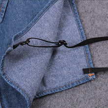 Загрузить изображение в средство просмотра галереи, Washed denim cotton fake collar buckle detachable