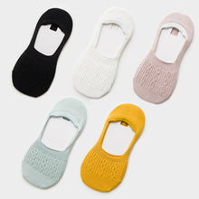 Загрузить изображение в средство просмотра галереи, 5 pairs of cotton silicone non-slip slippers socks