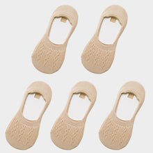 Загрузить изображение в средство просмотра галереи, 5 pairs of cotton silicone non-slip slippers socks