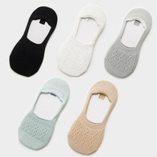 Загрузить изображение в средство просмотра галереи, 5 pairs of cotton silicone non-slip slippers socks