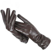 Load image into Gallery viewer, Classic pleated leather gloves
