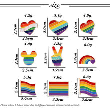 Load image into Gallery viewer, 9 Style Rainbow creative pin
