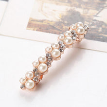 Load image into Gallery viewer, Crystal Pearl Elegant Hairpin
