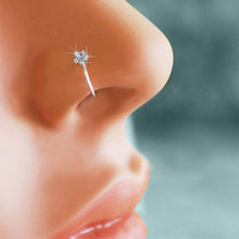 Load image into Gallery viewer, Fake crystal flower nose ring

