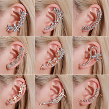 Load image into Gallery viewer, NO perforated crystal surround earrings
