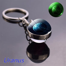Load image into Gallery viewer, Luminous Solar System Planetary Keychain
