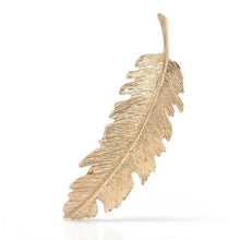 Load image into Gallery viewer, Leaf feather hairpin
