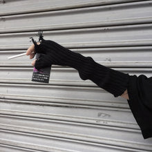 Load image into Gallery viewer, Fingerless elbow mittens elastic arm warmer
