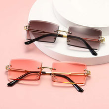 Load image into Gallery viewer, Medium fashion rimless gradient sunglasses cover
