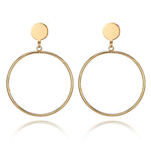 Load image into Gallery viewer, Simple and fashionable big round clip earrings
