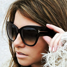 Load image into Gallery viewer, New fashion cat eye gradient dot sunglasses
